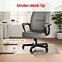 Staples Carpet Chair Mat with Lip, 45" x 53'', Medium-Pile, Clear (20236-CC)~#|#~12514BEE-97A8-434D-A4EFCFDC2DB09A12_sc7