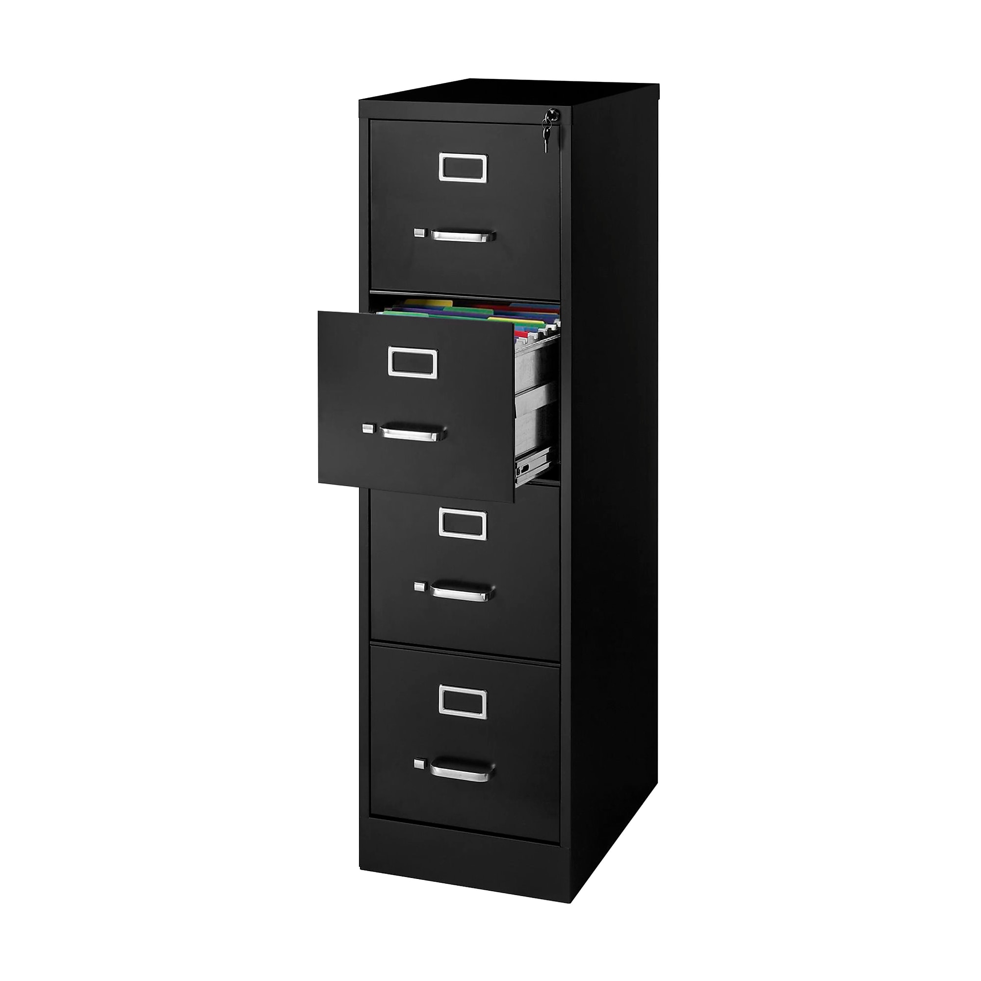 Staples Heavy Duty 4 Drawer Vertical File Cabinet, Letter Size Documents, 22″ D x 14.9″ W x 51.97″ H, Black Sansujyuku sansujyuku.com