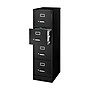 Staples Commercial 4-Drawer Vertical File Cabinet, Locking, Letter, Black, 22"D (22337D)~#|#~1257FDEE-902E-4B53-B6B24BC66E176271_sc7