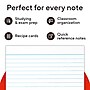 Staples Index Cards, 3" x 5", Lined, White, 500 Pack – Ruled Cards for Studying, Notes & Classroom Use~#|#~125D5413-B5A8-4D9C-886EE9F2ECFC5A4A_sc7