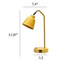 Simple Designs Sleek Essentials LED Desk Lamp, 16", with USB Ports, Yellow (LD1071-YLW)~#|#~1260D6ED-AC66-41B4-9CDAA4FD156AA67D_sc7