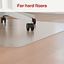 Staples Hard Floor Chair Mat with Lip, 45" x 53'', Clear (20231-CC)~#|#~12641617-BD1E-42DA-A50F8873D761E87A_sc7