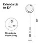 Staples Badge Reels, 33" Retractable Cord Length, Vinyl/Metal, Translucent, 25/Pack (18916/3748085)~#|#~1264F57A-AD11-4958-9A21700E825020E0_sc7