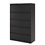 Staples HL8000 Commercial 5 File Drawers Lateral File Cabinet, Locking, Black, Letter/Legal, 42"W (21748D)~#|#~126644DD-D24E-4C5B-B667BE014246FC2E_sc7