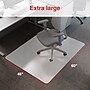 Staples Office Chair Mat, Clear Floor Mats, Flat-Pile Carpets, 60 x 46 Inch, Smooth Glide~#|#~1268A835-48B3-4F55-B0F2901903EFA178_sc7