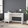 Bush Furniture Somerset 54"W Office Desk with Drawer and Storage Cabinet, White (WC81954)~#|#~126B826B-E576-4358-B656D83E6B1BEEF2_sc7
