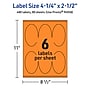 Avery Oval Multipurpose Labels, 4.25" x 2.5", Bright Orange, 480/Box (94058)~#|#~126C345C-F7A3-4DFF-A7E518CCDE622F73_sc7