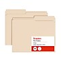 Staples Manila File Folders, Letter Size, 2‑Tab Assorted Positions, Durable Paper Stock, 100/Box~#|#~126E4310-FB0F-40F3-9AA0780889A36D51_sc7