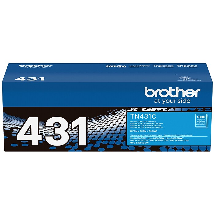 Brother TN-431 Cyan Standard Yield Toner Cartridge (TN431C) | Staples