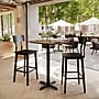 Flash Furniture TopGuard Rectangle Wood Dining Table with X-Base, 30" x 24", Natural/Black Base (ST2430NATT2222B)~#|#~126FB899-342E-4B95-B318E7311DF60BB6_sc7