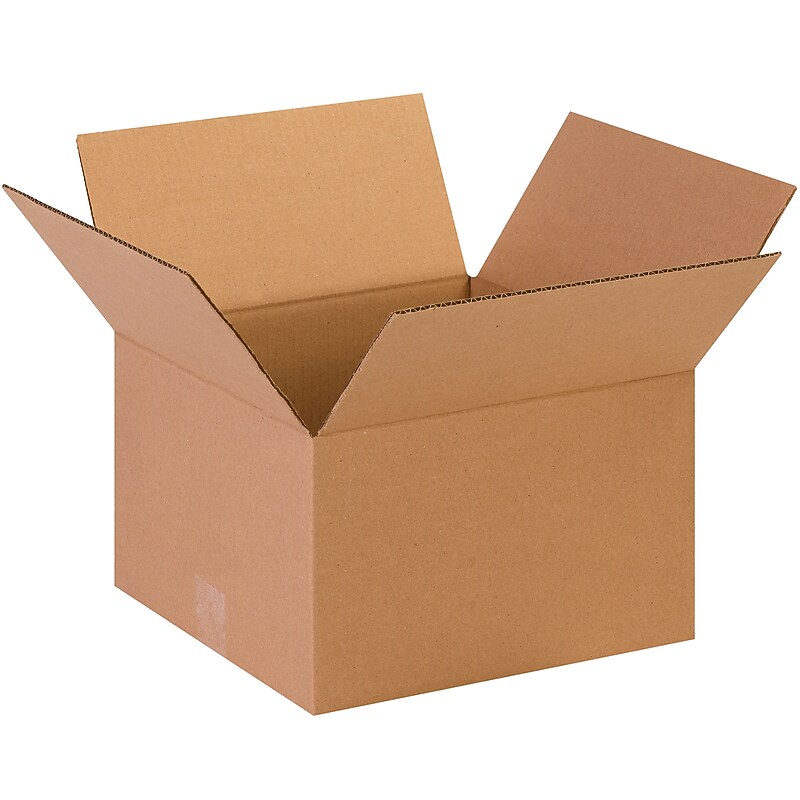 13" x 13" x 8" Shipping Boxes, 32 ECT, Brown, 25/Bundle (13138) image 1