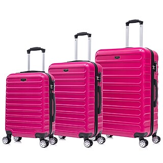 TUCCI CARRAVIA 3-Piece Hardside Luggage Set with Spinner Wheels