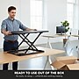 Mount-It! 32"W Rectangular Adjustable Metal Standing Desk Converter, Black (MI-7929BLK)~#|#~127F1A21-7C07-47B6-8C6AD820D22AB905_sc7