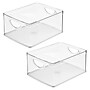 iDESIGN Plastic Pantry Bins, Clear, 2/Set (27951M2)~#|#~1282E77C-A37B-4864-84AE7768CB8CC6FA_sc7