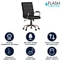 Flash Furniture Whitney Ergonomic LeatherSoft Swivel Executive Chair, Black/Rose Gold (GO2286MBKRSGLD)~#|#~128424E8-A7DA-4857-B7E031E405DE65AF_sc7