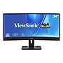 ViewSonic 34" Curved 4K UWQHD 100Hz LCD Monitor, Height Adjustable, Docking Station, Black (VG3456CA)~#|#~128B1444-17AB-41FF-B510E37CD8BC99A0_sc7