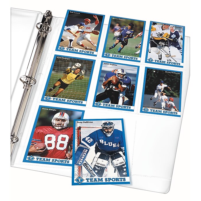 Avery Trading Card Pages Standard Weight Sheet Protector, 8.5" x 11",  Clear, 10/Pack (76016) | Staples