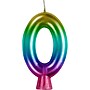Creative Converting Metallic 0 Birthday Candles, Rainbow, 12/Pack (365104)~#|#~129D0C98-384F-4398-AF2943B18C6E1B74_sc7