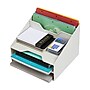 Mind Reader 5-Compartment Plastic Desk Tray, Beige (ANCHBOX5-BEI)~#|#~12A09A3E-1F83-422B-82449B945066431F_sc7