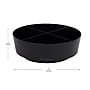 Mind Reader Plastic 4-Compartment Snack Carousel Organizer Snack Tray, Black (LAZSNACK-BLK)~#|#~12A3420B-9C3A-418E-B58248E343B18C37_sc7