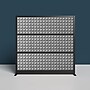 Luxor Studio Modular Wall Room Divider System Acoustic Panel, 70" H x 70" W, Freestanding, Gray, PET (PPWL002)~#|#~12A36D7E-9F6F-4843-A479B8363531D02E_sc7