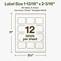 Avery Hemp Rectangle Laser/Inkjet Multipurpose Labels, 1-13/16" x 2-3/16", Off-White (96/Pack)~#|#~12A68C1D-B1B7-4D91-90921240C331F457_sc7