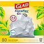 Glad ForceFlex Tall 13 Gallon Drawstring Kitchen Trash Bag, Gain Original with Febreze Freshness, White, 80 Total Bags (78750)~#|#~12A78961-8F6A-439B-9522D17E3EC70466_sc7