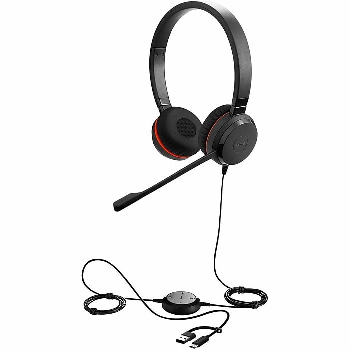 未使用 Jabra Evolve 30 II、ケース有 Jabra Evolve 30 II SE Stereo Headset, USB-A/USB-C, MS Certified