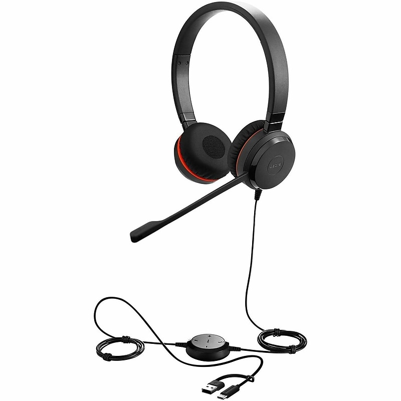 Jabra Evolve 30 II Stereo Headset, USB, 3.5mm, UC Certified, Black (5399-829-389-01) image 1