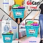 Dbest GoCart Grocery Shopping Cart Laundry Basket on Wheels, Teal (01-501)~#|#~12AD7772-E111-4DB7-8525CE612AD08B5B_sc7