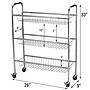Household Essentials Chrome Iron 3-Basket Storage Cart (HH5133-1)~#|#~12AE9472-D1DB-449D-B685C36AC56CFBEE_sc7