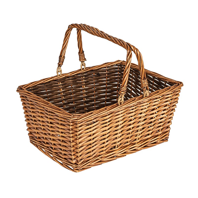 Household Essentials Woven Market Basket, Brown (HE1104) image 1