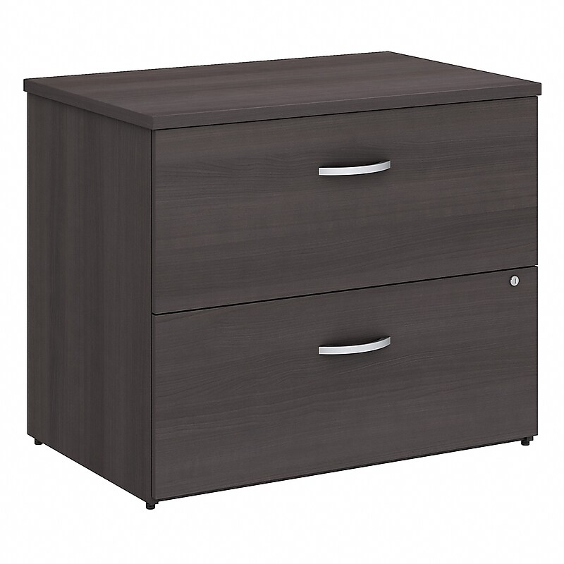 Bush Business Furniture Studio C Lateral File Cabinet, Storm Gray (SCF136SGSU) image 1