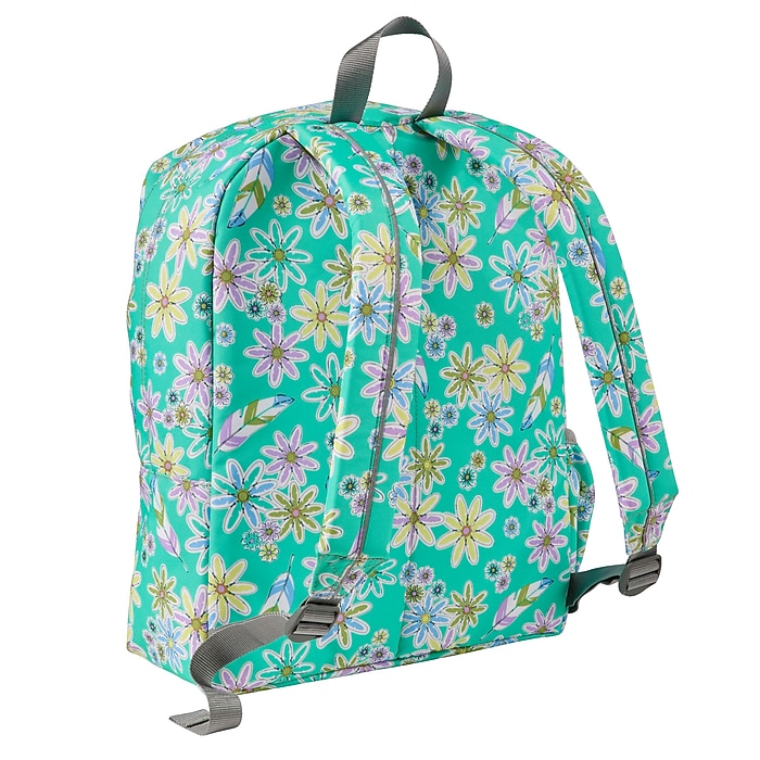 L.L.Bean Original Book Pack Backpack, Small, Emerald Lazy Daisy