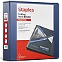 Staples 2" 3-Ring View Binder, D-Ring, Navy Blue (26445-CC)~#|#~12B91BEF-E1A6-40DD-AE3EFD2ECF6B8EF2_sc7
