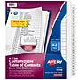 Avery Extra Wide A-Z Tabs Ready Index Dividers, 26 x Divider, Table of Contents, A-Z, 26 Tab/Set, White Divider, 1 Set ~#|#~12BE6879-36D7-49A6-97129CBF28E8C8C6_sc7