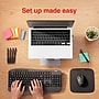 Staples Easy Desktop Set, Keyboard, Mouse, Mouse Pad, Laptop Stand, ProGel Pens & Sticky Notes (ST63681) ~#|#~12C10094-D1F2-4149-A36E7E469AEA21B0_sc7