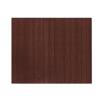 Anji Mountain Deluxe Bamboo Carpet & Hard Floor Chair Mat, 48″ x 60″, Dark Cherry (AMB24023W) Sansujyuku sansujyuku.com