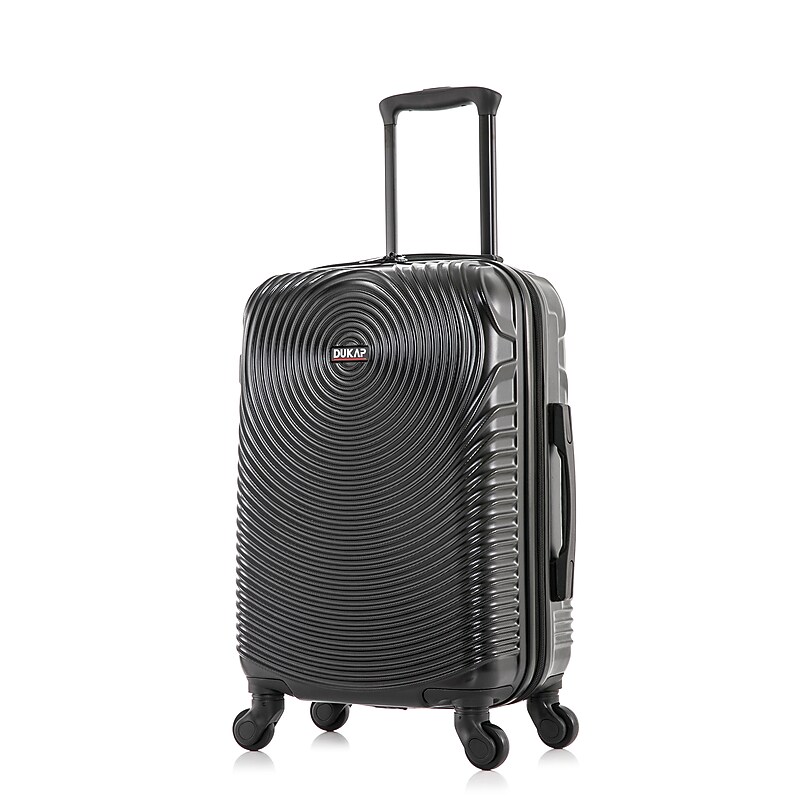 DUKAP Inception 22.04" Hardside Suitcase, 4-Wheeled Spinner, TSA Checkpoint Friendly, Black (DKINC00S-BLK) image 1