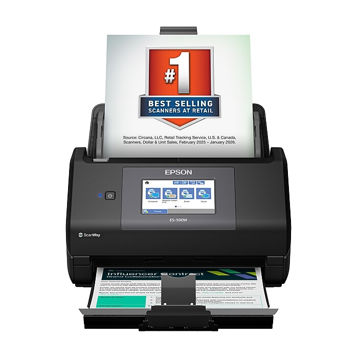 Epson WorkForce ES-590W Wireless Desktop Color Duplex Document