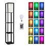 Simple Designs Etagere Organizer 62.5" Floor Lamp with Rectangular Shade, Black (LF1014-BLK-CCLB)~#|#~12CC0E74-B805-4FE4-8ABC818E457830AC_sc7