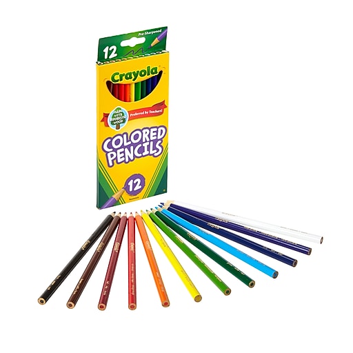 Crayola® Colored Pencils, Assorted Colors, 12/Box (68-4012) | Staples