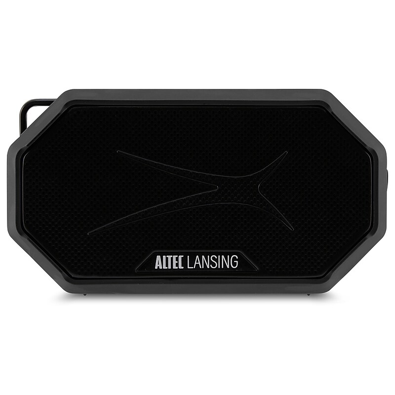 Altec Lansing Wireless Bluetooth HydraMini2.0 Speaker, Black (IMW1002-BLKBLKG-STK-2) image 1