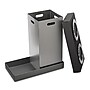 Alpine Industries Plastic 2-Compartment Indoor Trash Can and Recycling Bin, 28 Gallon, Gray, 2/Pack (ALP471-02-BLK-2PK)~#|#~12E1A662-5324-45ED-B5C30FA37754706A_sc7