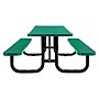 Global Industrial 8' ADA Outdoor Steel Picnic Table, Expanded Metal, Green (695289GN)~#|#~12E3DE68-E241-40FB-ADDC45AD44EAF3D6_sc7