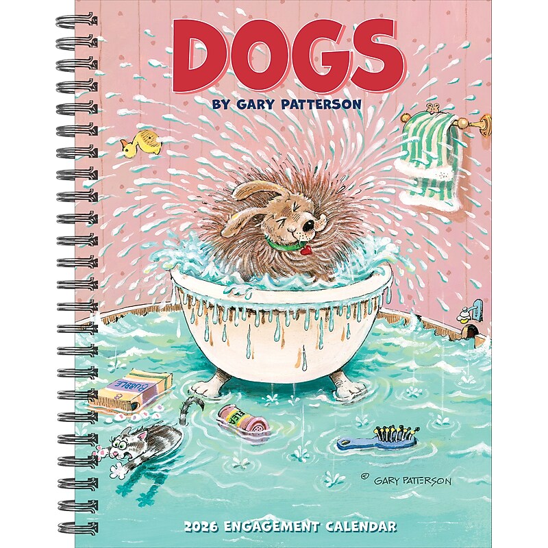2026 Willow Creek Dogs by Gary Patterson 6.5" x 8.5" Daily & Monthly Personal Organizer (54635) image 1