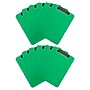 JAM Paper Plastic Clipboard, Letter Size, Green, 12/Pack (340926880AZ)~#|#~12E5B8AA-A343-40F0-BA0BEF715C0DA223_sc7