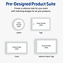 Avery Gold Dots with Blue Border Matte Blank Card, White, 20/Pack (S00-DMN)~#|#~12E612AE-70A3-4141-BB3187DE2E553E83_sc7