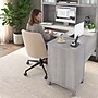 Bush Home Somerset 60"W L Shaped Computer Desk with Hutch, Platinum Gray (SET002PG)~#|#~12E62C04-A12B-43C8-BC2A032269D88D2A_sc7