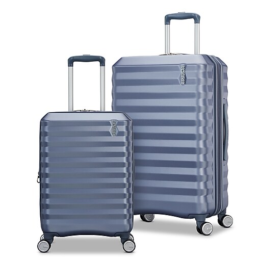 American Tourister Color Vault 24.0" Hardside Suitcase, 4-Wheeled Spinner, Slate Blue (153951-E264)